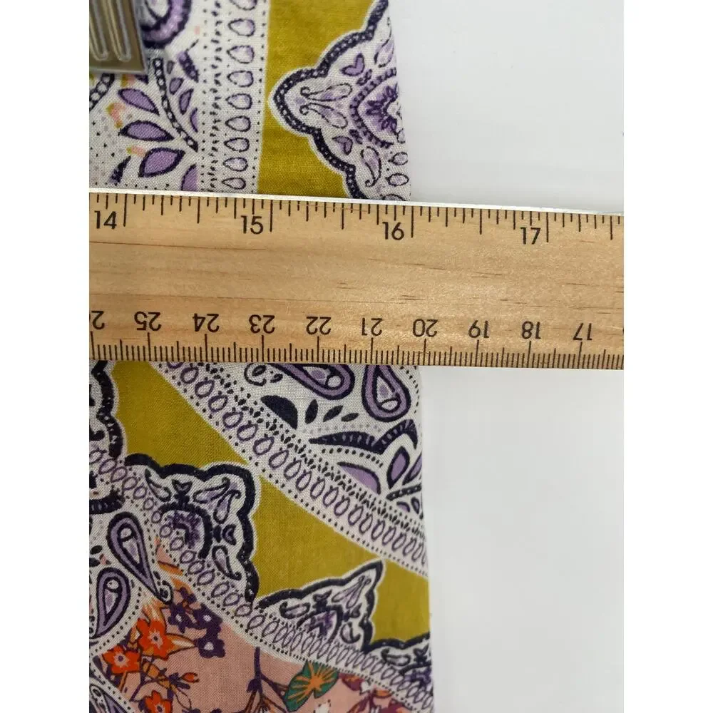Ouari Shorts Women’s Large Paisley Floral Bohemian Print Flowy Festival Feminine